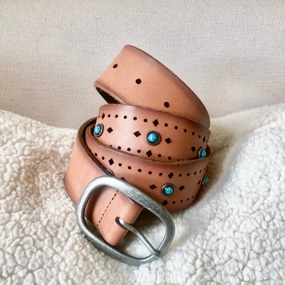 Lucky Brand 100% leather Talia brown belt